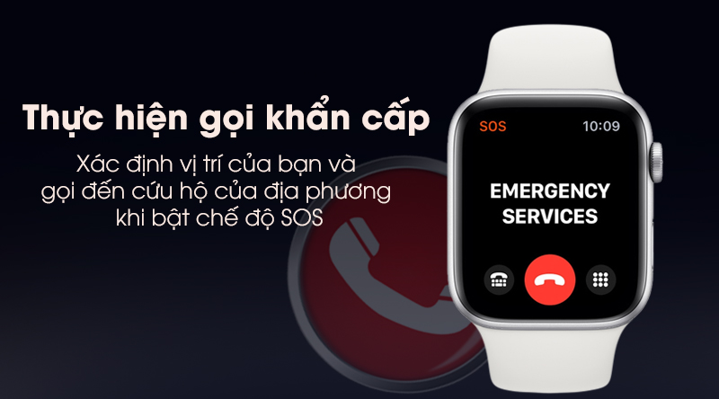 Apple watch Series 5 cũ cập nhật tính năng cứu hộ khẩn cấp