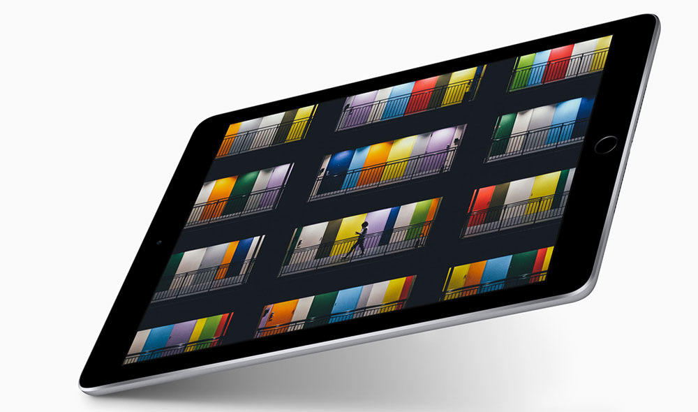 Màn hình hiển thị của iPad 2017 cũ sắc nét