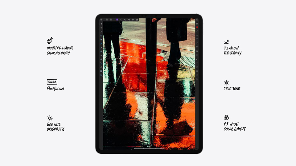 Màn hình của iPad Pro 12.9 2020 siêu lướt sắc nét